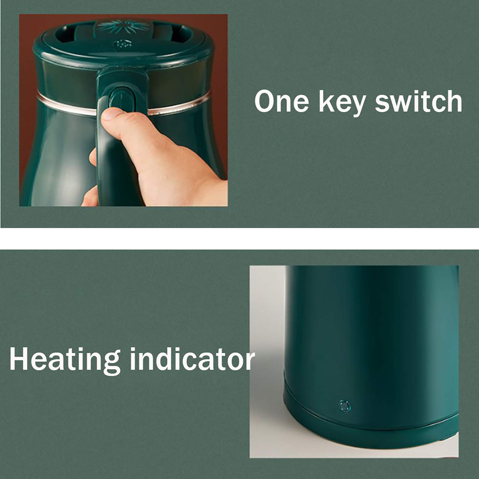 Hervidor eléctrico de gran capacidad 304 de acero inoxidable apto para uso alimentario, autoapagado, doble capa, tetera antiescaldado, apagado automático termostático, protección contra ebullición