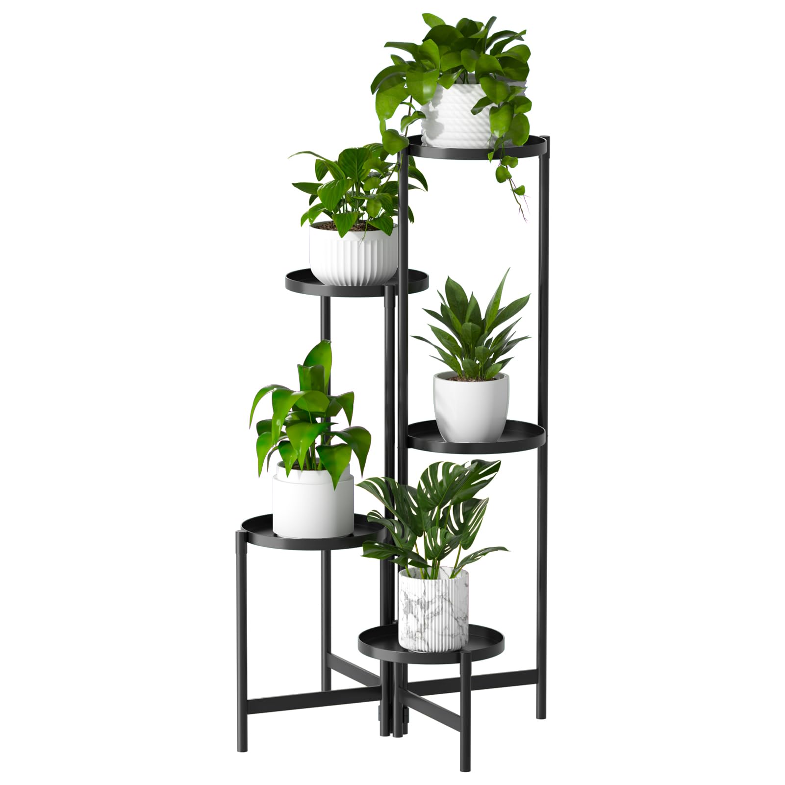 Support rond en métal pour plantes : créez un jardin d'hiver sur votre balcon