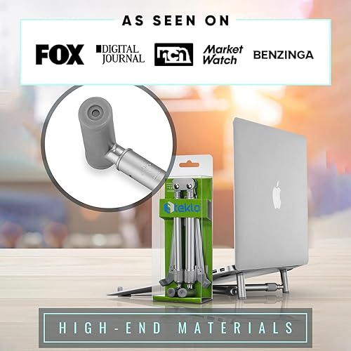 Miniatura 6 de Steklo - Soporte universal para computadora portátil X-Stand, para MacBook de 12, 13, 15, 17 pulgadas, con refrigeración de aluminio, soporte