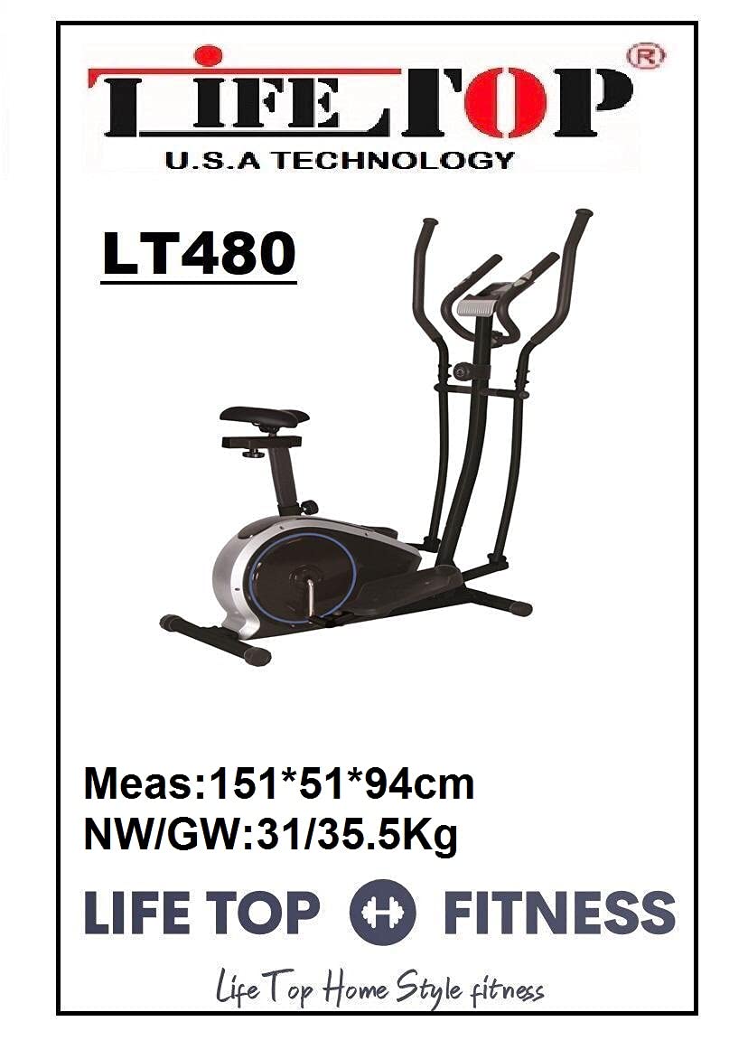 Buy LIFE TOP Fitness LT480 Dual Orbitrek Elliptical Cross Trainer Cum