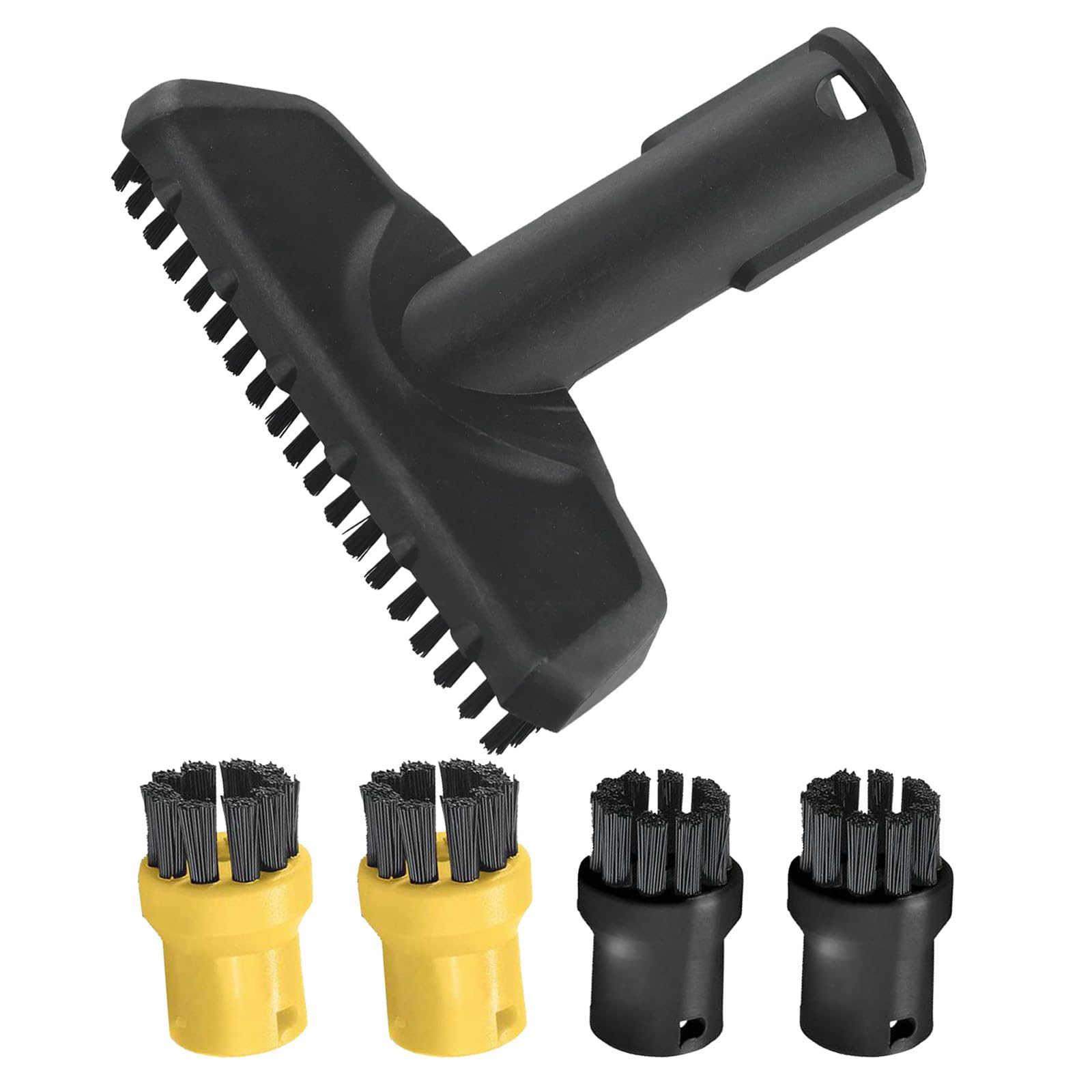 SaferCCTV Steam Cleaner Accessories Compatible with Karcher SC1 SC2 SC3 SC4 SC5,Steam Cleaner Replacement Parts Sets,5 Brush Nozzles