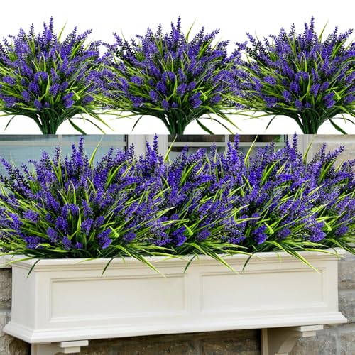 48 Bundles Artificial Lavender Outdoor