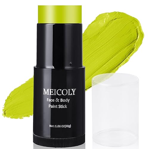 Vista 139 de MEICOLY Pintura facial naranja para el cuerpo (1.06 onzas), pintura facial crema para Halloween, calabaza, tigre, efectos especiales, maquillaje