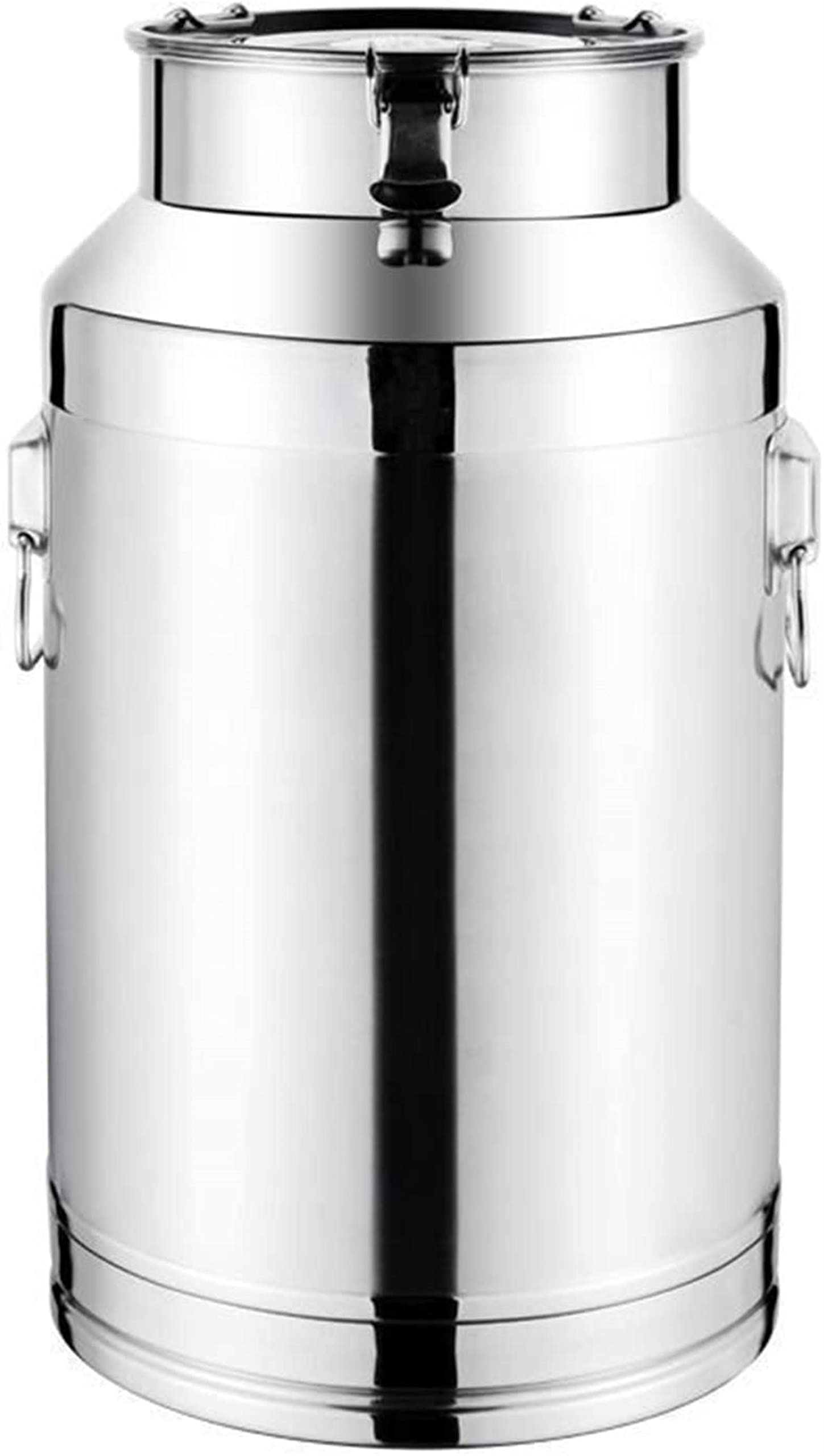 SaryEdge 201 Stainless Steel Milk Can 5-100L Milk Bucket Heavy Duty Milk Jug Pail Oil Barrel Tea Canister with Sealed Lid for Liquid Solid Storage Contain,58L,58L