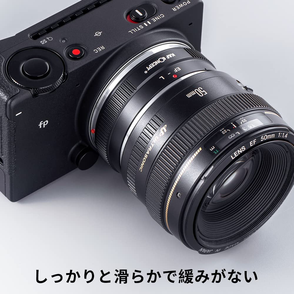 Amazon | K&F CONCEPT マウントアダプター EF→Lマウント Canon対応