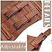 Maeaccx Faux Leather Underbust Corset Belt Fashion Brown Body Waist Belts for Women