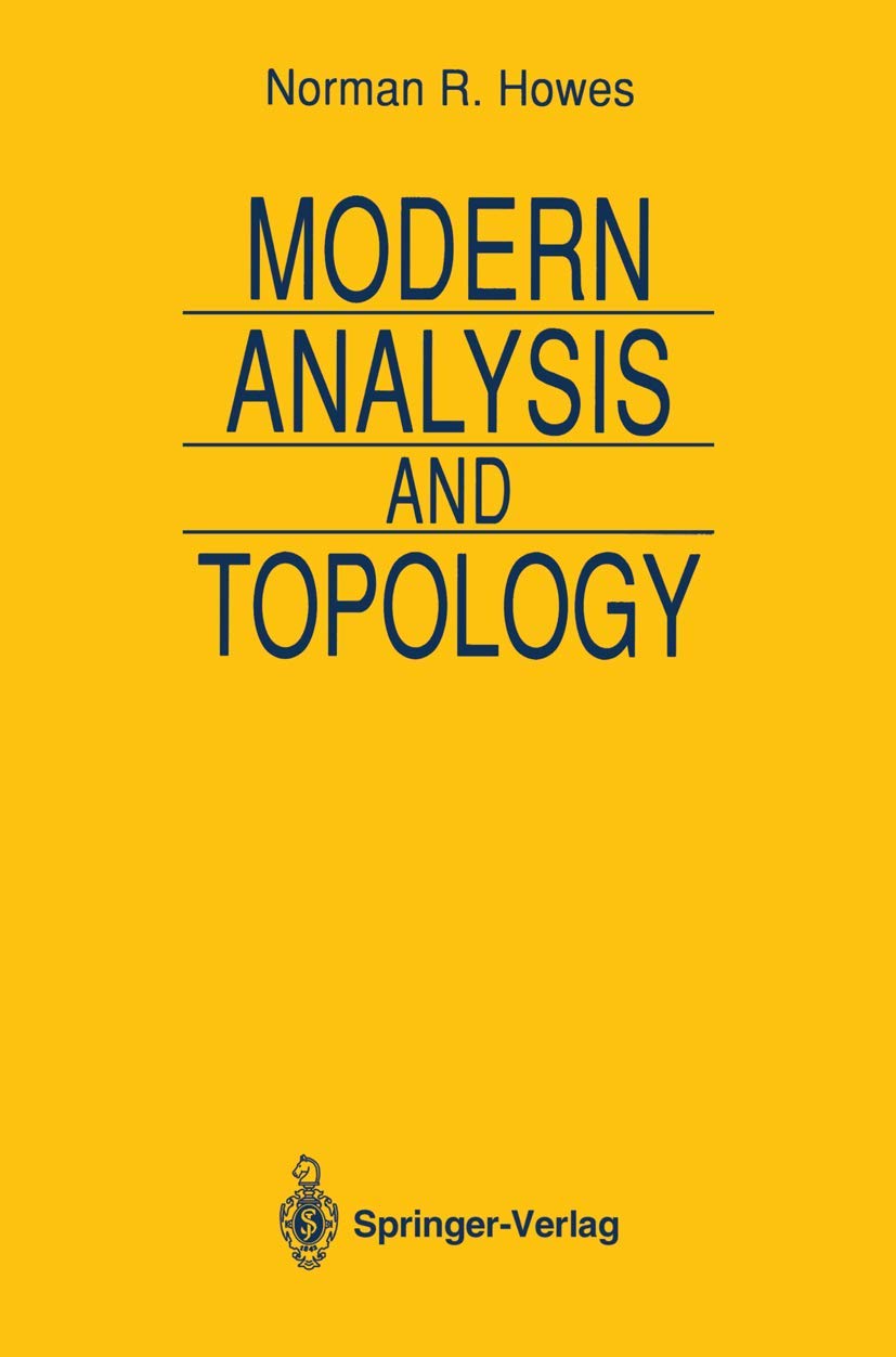 Modern Analysis and Topology (Universitext)