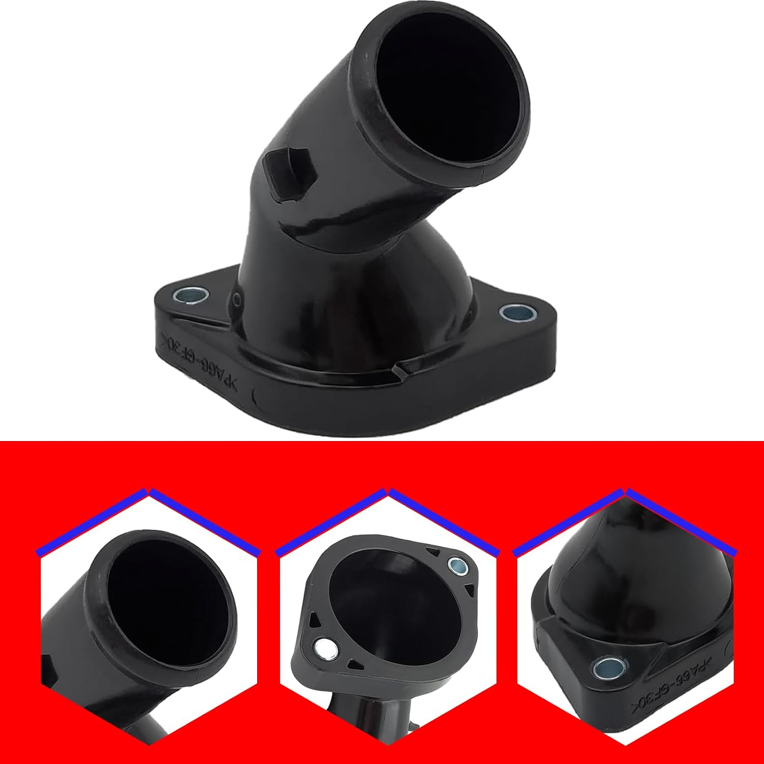 SMMS Car Thermostat Coolant Housing Water Inlet without Box for Toyota Camry, Highlander, Rav4, Sienna, Venza, for Scion TC, 2009-2017 Replaces OE: 163210V010