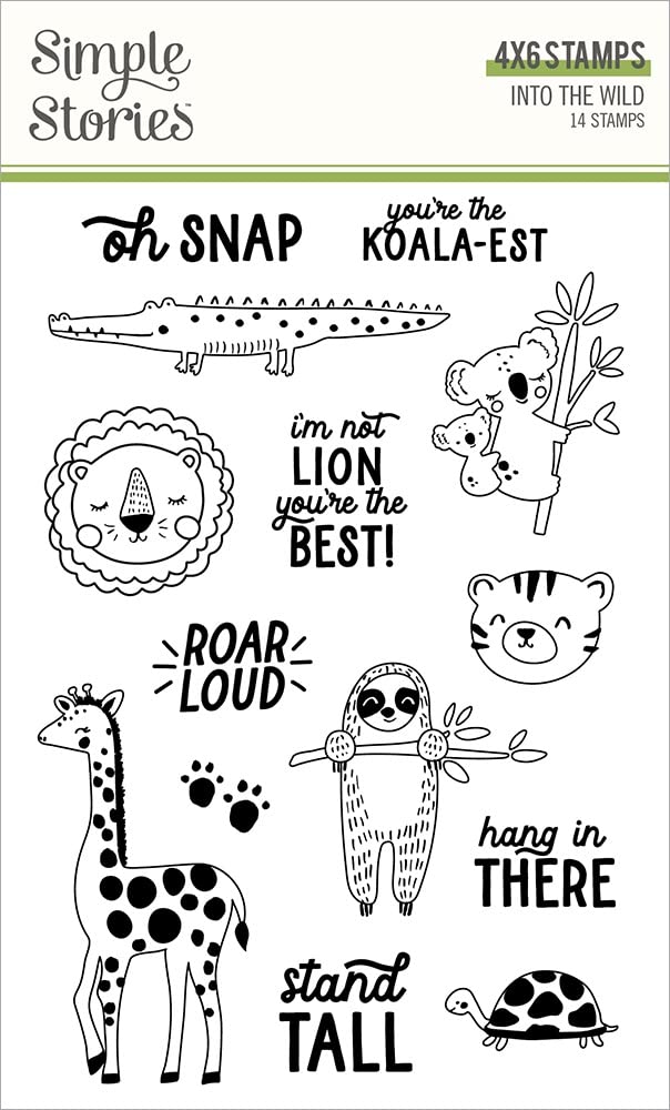 Stamps Into The Wild Multicolore aux empreintes nettes pour loisirs créatifs