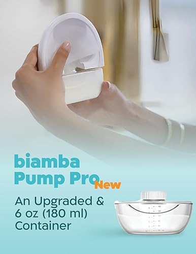 Miniatura 5 de Pump Pro - Extractor de leche portátil manos libres, bombas de lactancia materna portátiles de 6.1 fl oz con control de aplicación, sacaleches