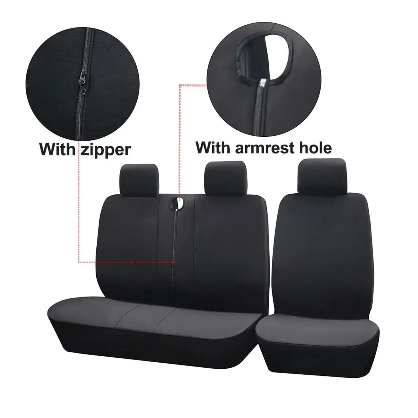 Fundas Asientos Coche 2+1 Fundas para Asientos Protector Asiento