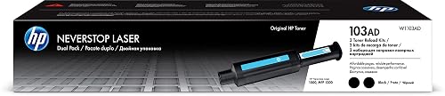 HP 103AD Dual Pack Black Original Neverstop Laser Toner Reload Kit