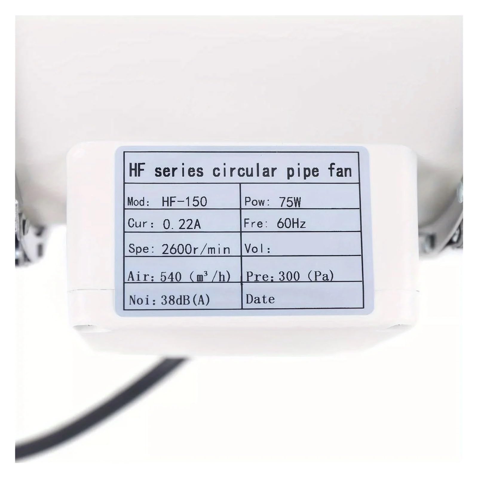 Ventilador de conducto en línea de 4'', 5'' y 6'', ventilador de extracción silencioso for conductos Para baño y dormitorio(4 Inch)