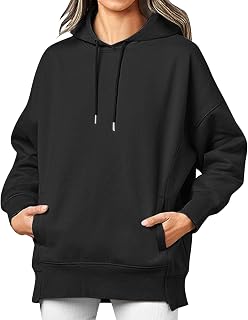 Women’s Oversized Fleece Hoodie Long Pullover Tunic Sweatshirt Casual Loose Fit Fall Outerwear