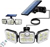 HANGAST Solar Powered 122 LEDs Garden Lighting Street Light with Motion Sensor Solar [Energy Class A]