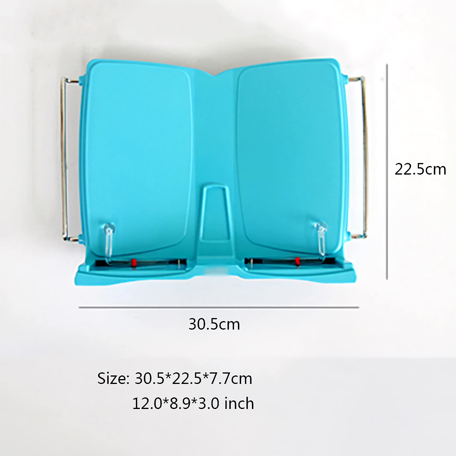 estantería de lectura Soportes de libros, Lectura de Rest Book Holder, Blue Cookbook Testamento de libros de texto portátiles Resistands resistentes para el hogar, Escuela, Oficina, Biblioteca estante