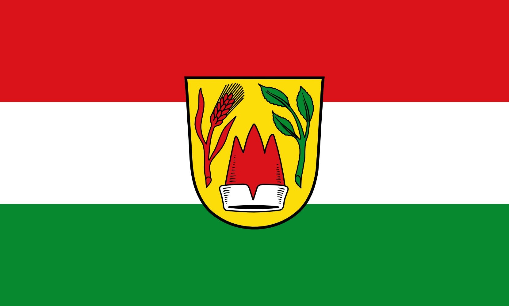 Drapeau Stephansposching 1.35m² grand format pour mât horizontal