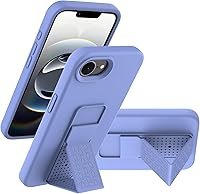 Vista 87 de Funda de silicona con soporte de LAUDTEC compatible con iPhone 7/8/SE, soporte de metal con soporte de pie vertical y horizontal, cubierta flexible
