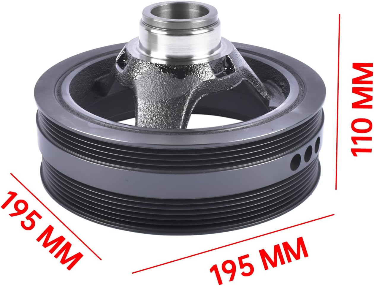 Harmonic Balancer Crank Pulley Replacement for Chevy Avalanche 1500 Colorado Express 2500 SSR Hummer H2 H3 12576652