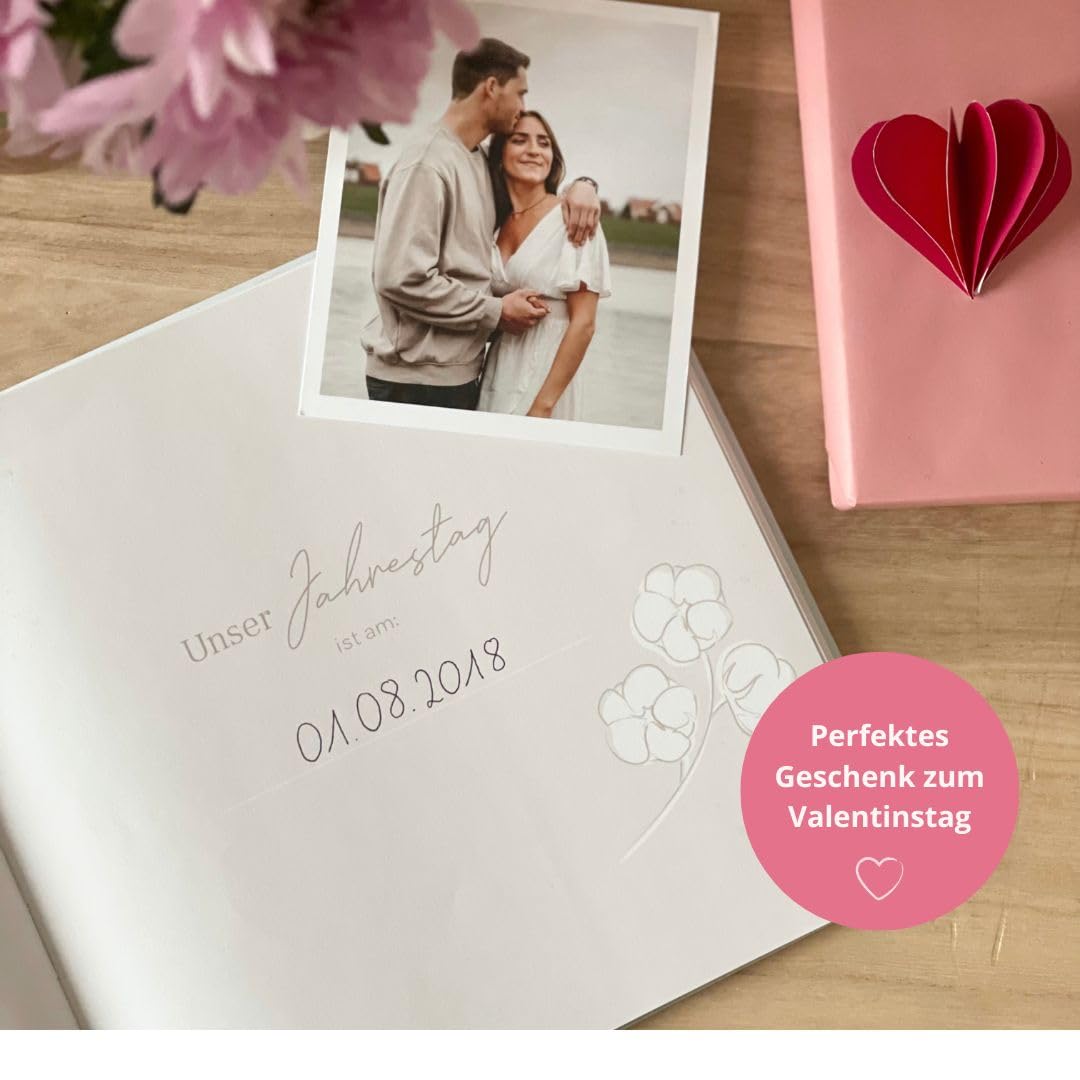 KIND OF HAZEL® Buch für Paare "Always & Forever" I Stilvolles Pärchen Buch zum Ausfüllen & Verschenken I Paar Geschenk für Sie und Ihn zum Valentinstag, Jahrestag, etc. | Erinnerungsbuch für Paare