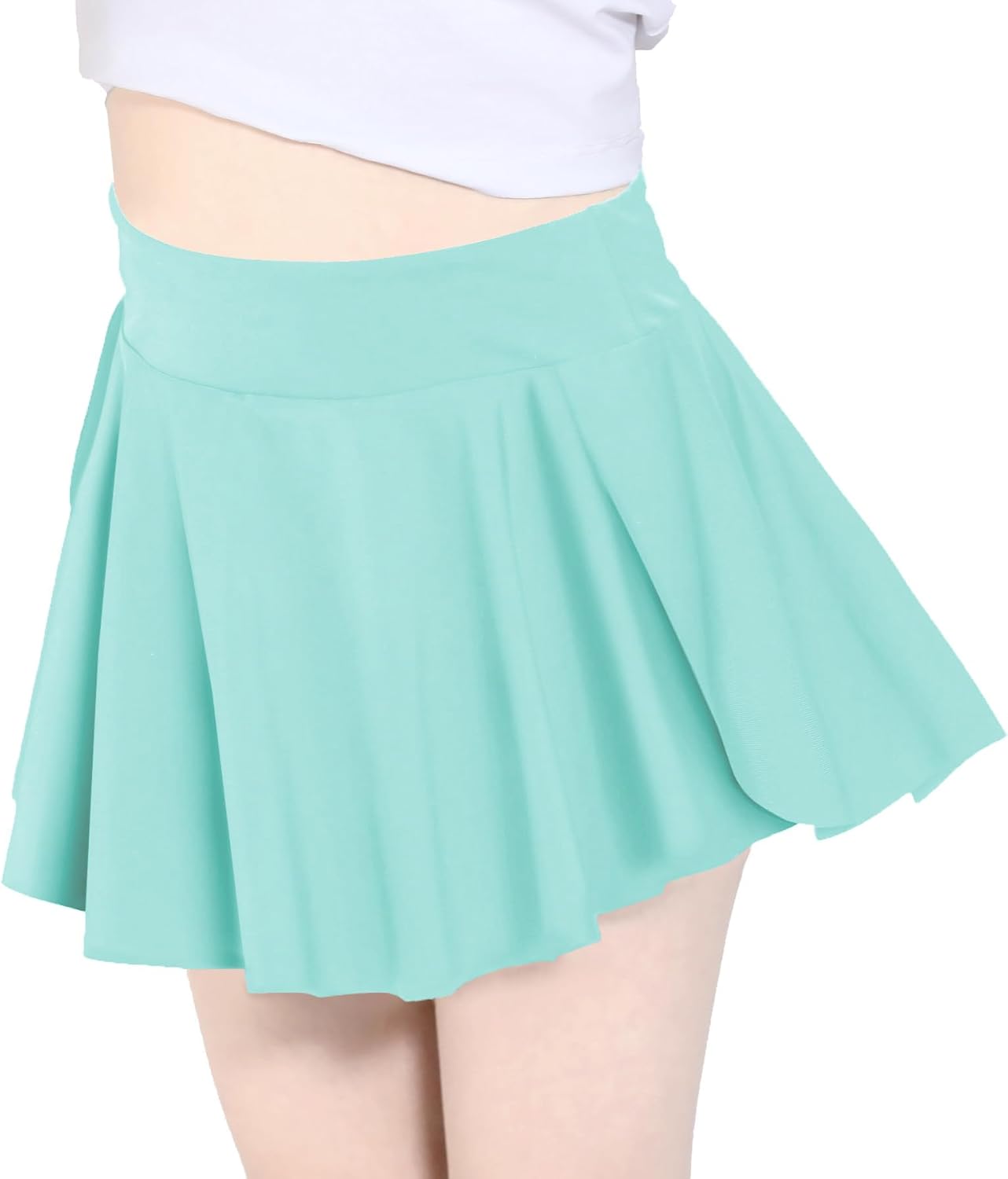 Skort Girls, Athletic Skirts for Tennis Golf, Butterfly Flowy Shorts for Kids, Shorts with Pocket