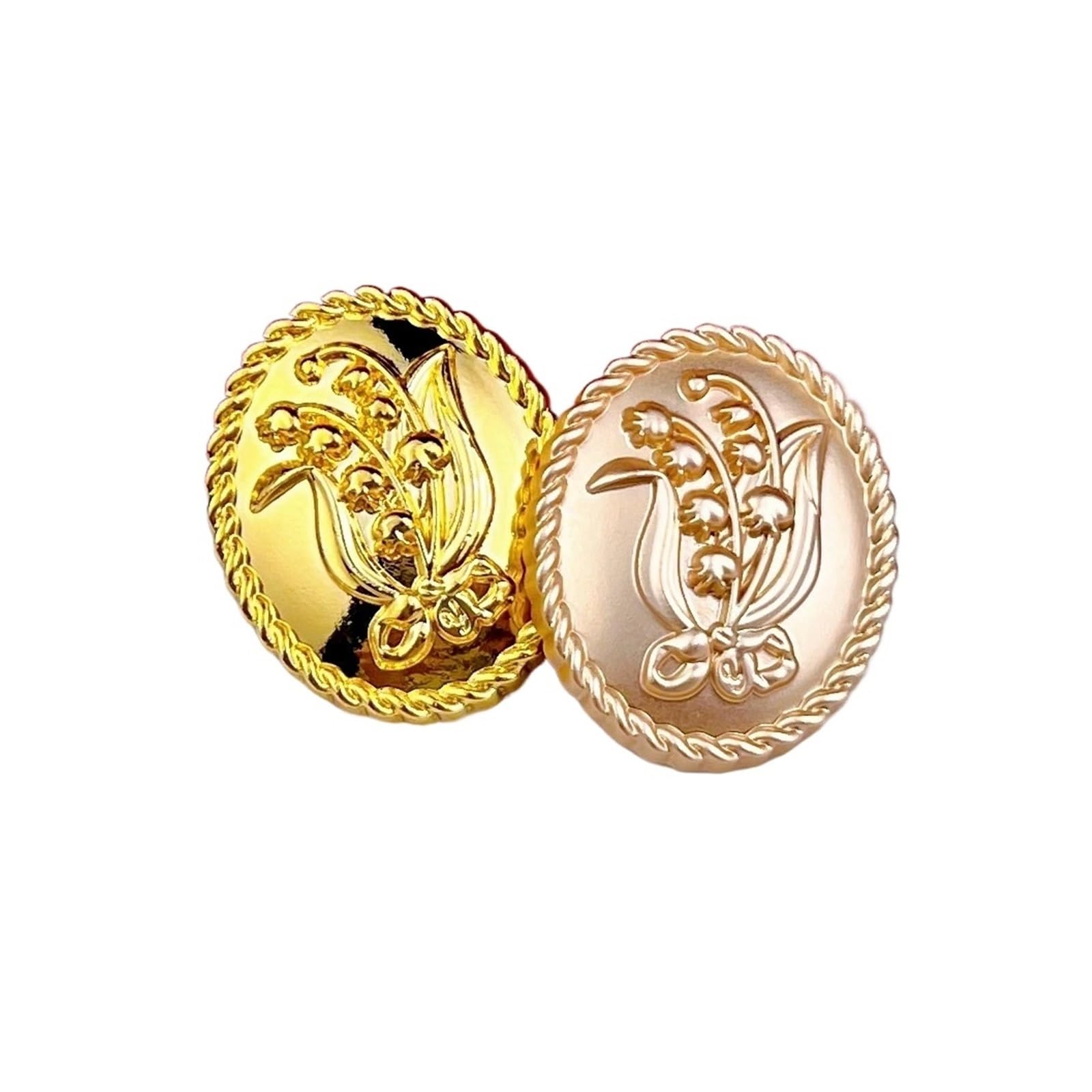 Botones Antiguos 10pcs Embossed Metal Button