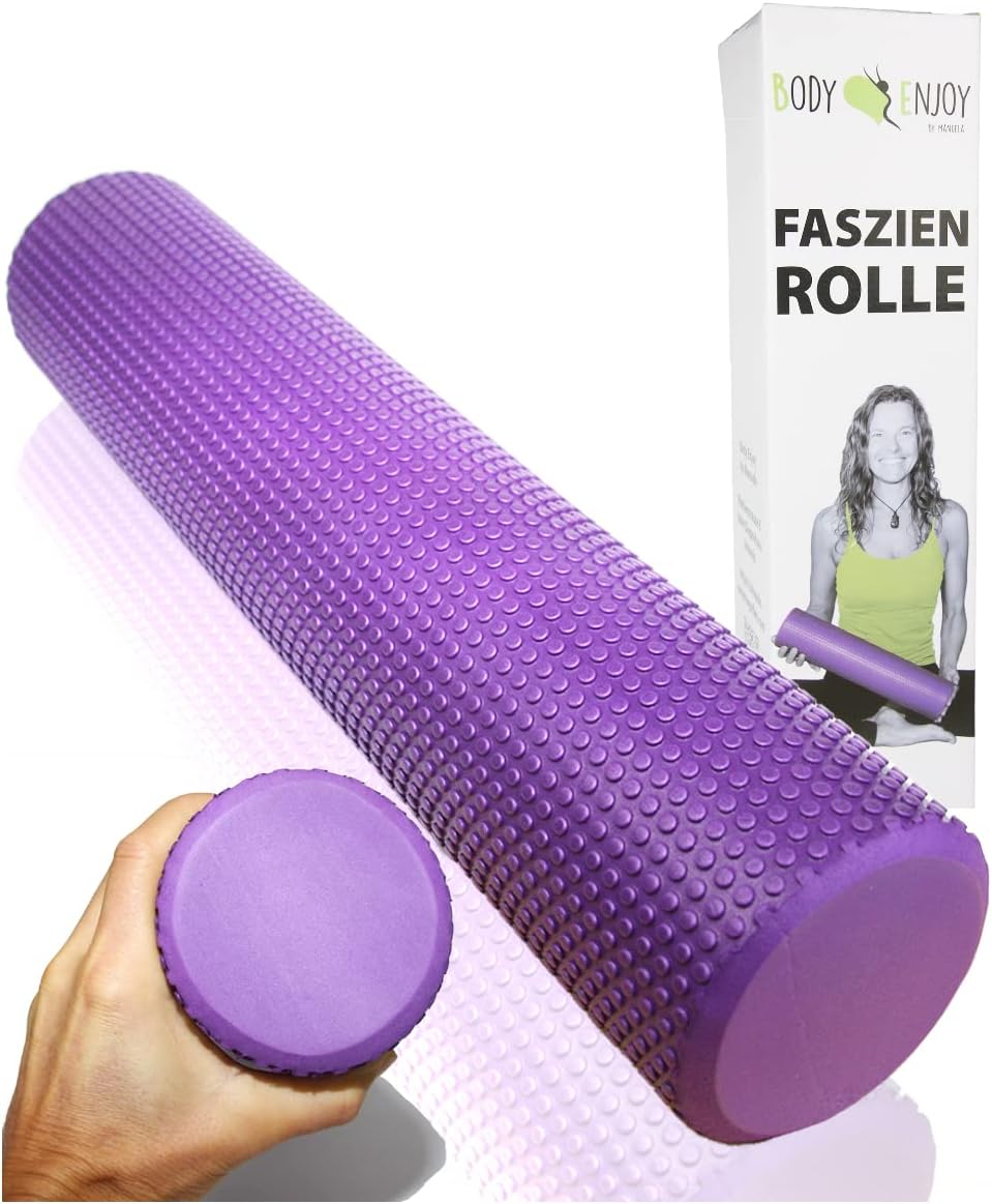 Foam Roller Ø3.75"x16.5"; Massage Rollers for Leg and Back Muscle Recovery; Trigger Point Pain Relief; Medium Density EVA Yoga Core Balance Exercise Roll