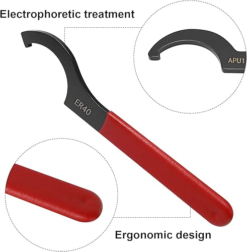 Miniatura 3 de Juego de llaves helicoidales ajustables, 4 piezas, acero de aleación, caucho