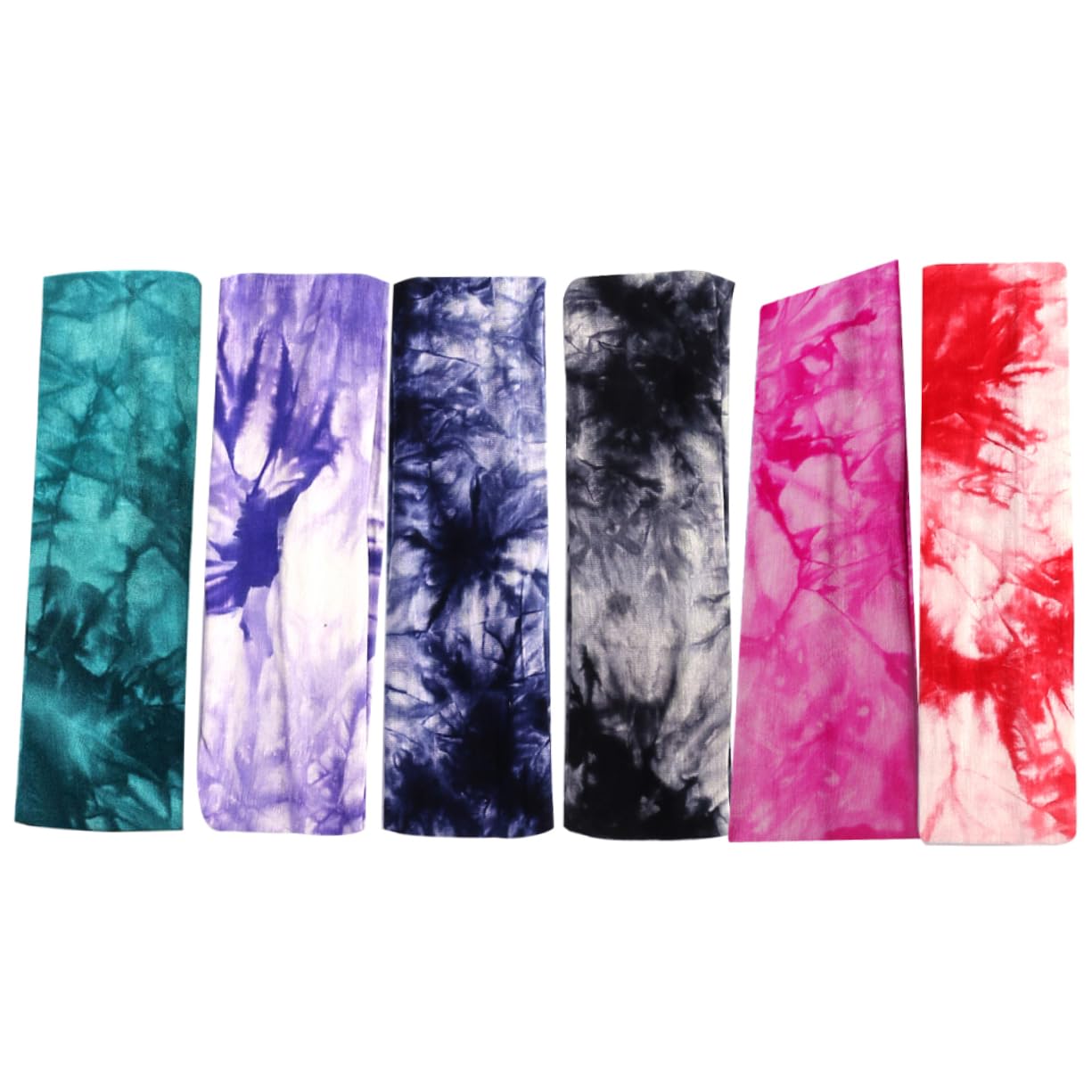 FRCOLOR 18piezas Cintas Para Cabello Absorbentes De Sudor Bandas Elásticas De Yoga Diseño De Degradé Para Deportes y Actividades Al Aire