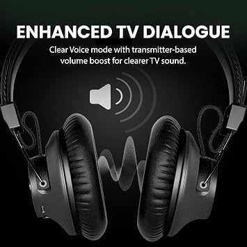 Avantree HT5009 - Plus -Wireless TV Headphones with aptX-Adaptive