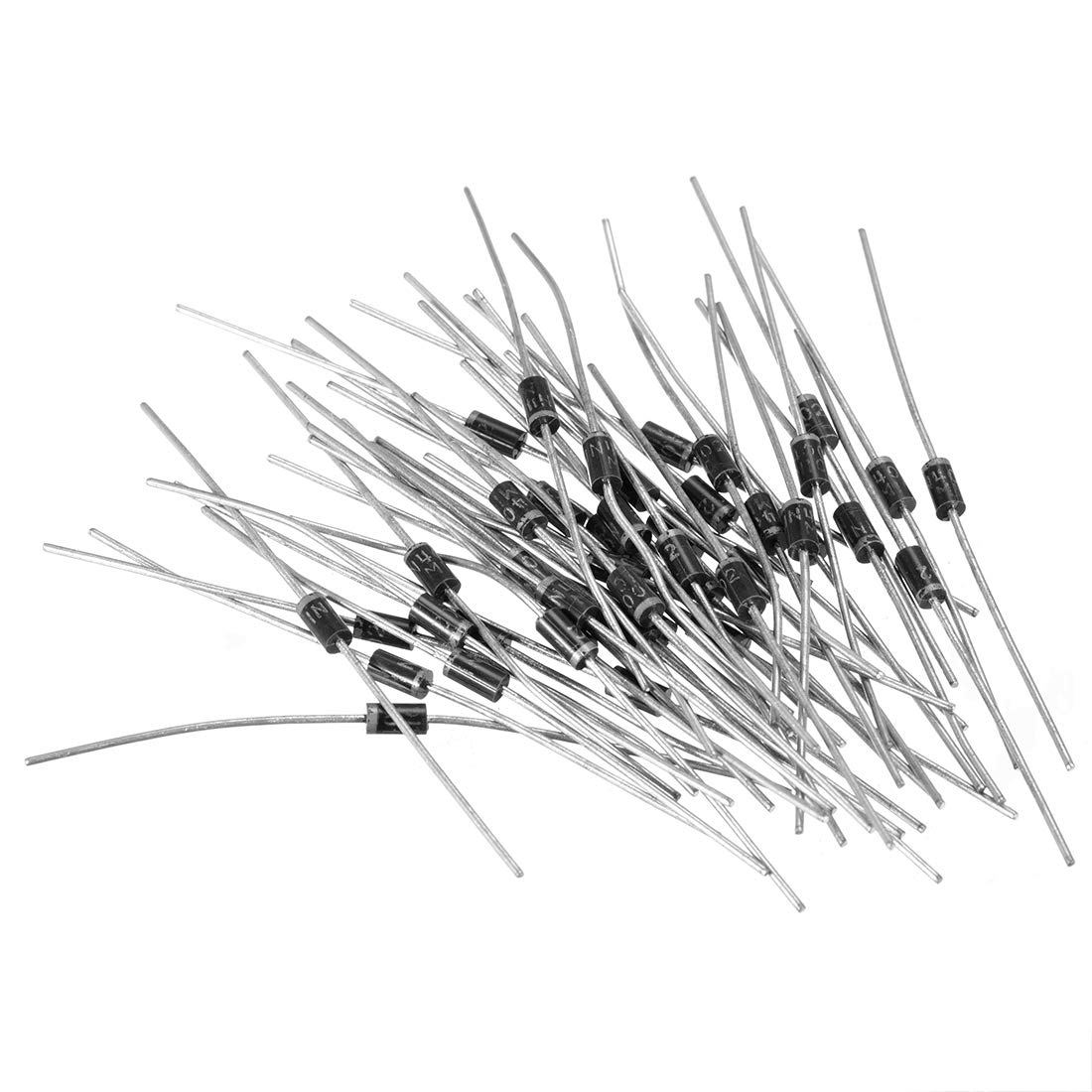 uxcell 50pcs Schottky Rectifier Diode 1A 100V Electronic Silicon Diodes