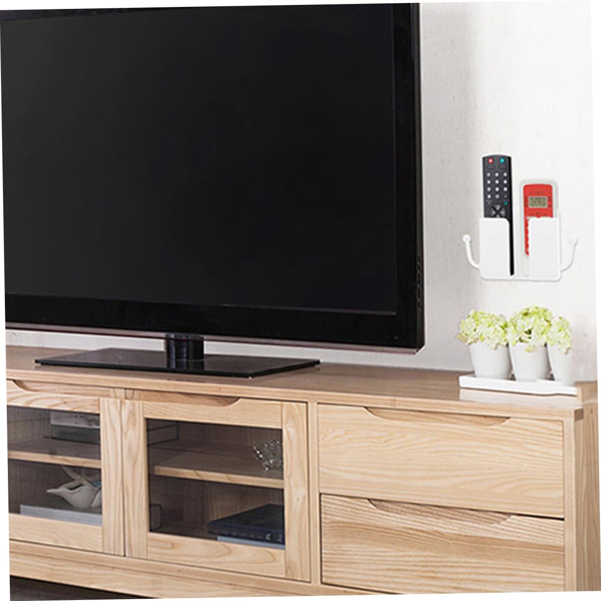 Lurrose 12stücke Wandhalterung Für Fernbedienungen Und Smartphones Praktischer Schraubenloser Organizer Für Büro Und Schlafzimmer Aufbewahrung Von Tv-fernbedienungen Und Handys