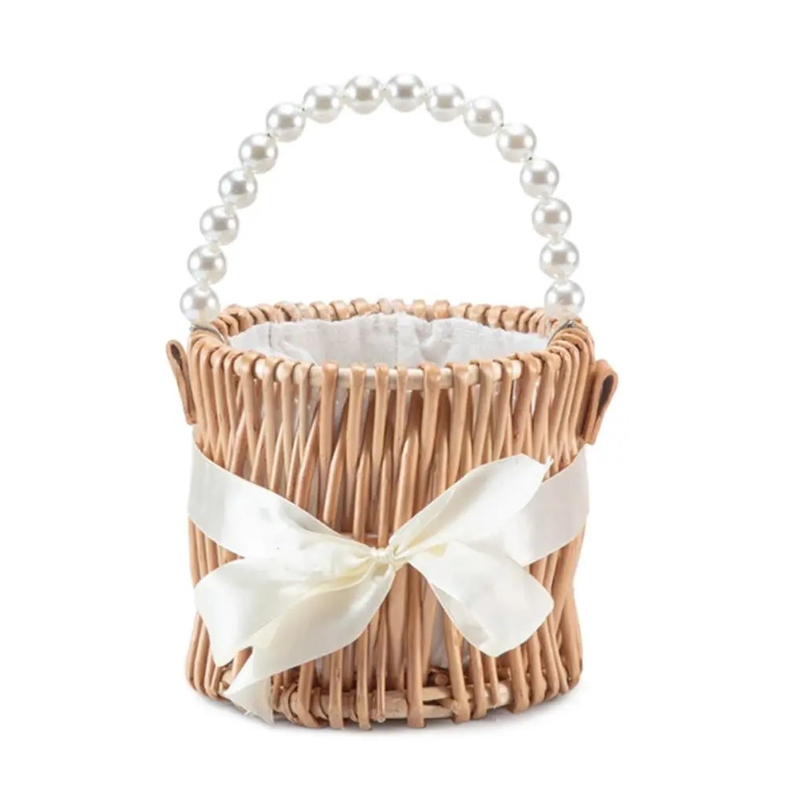 JFNKLFG Woven Plant Pot Small Flower Basket Arrangement Willow Rattan Woven Wicker Half Moon Storage With Handle Baskets(Color 6)