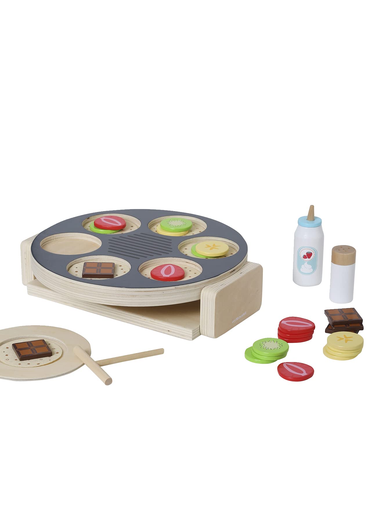 VERTBAUDET Jouet Enfant Crêpes Party en Bois FSC Gris TU