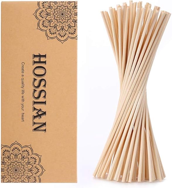 HOSSIAN 12 Inch Reed Diffuser Sticks,-Diffuser Sticks-Reed Diffuser- Reed Sticks Aroma Diffuser Sticks for Aroma Fragrance(60 PCS)