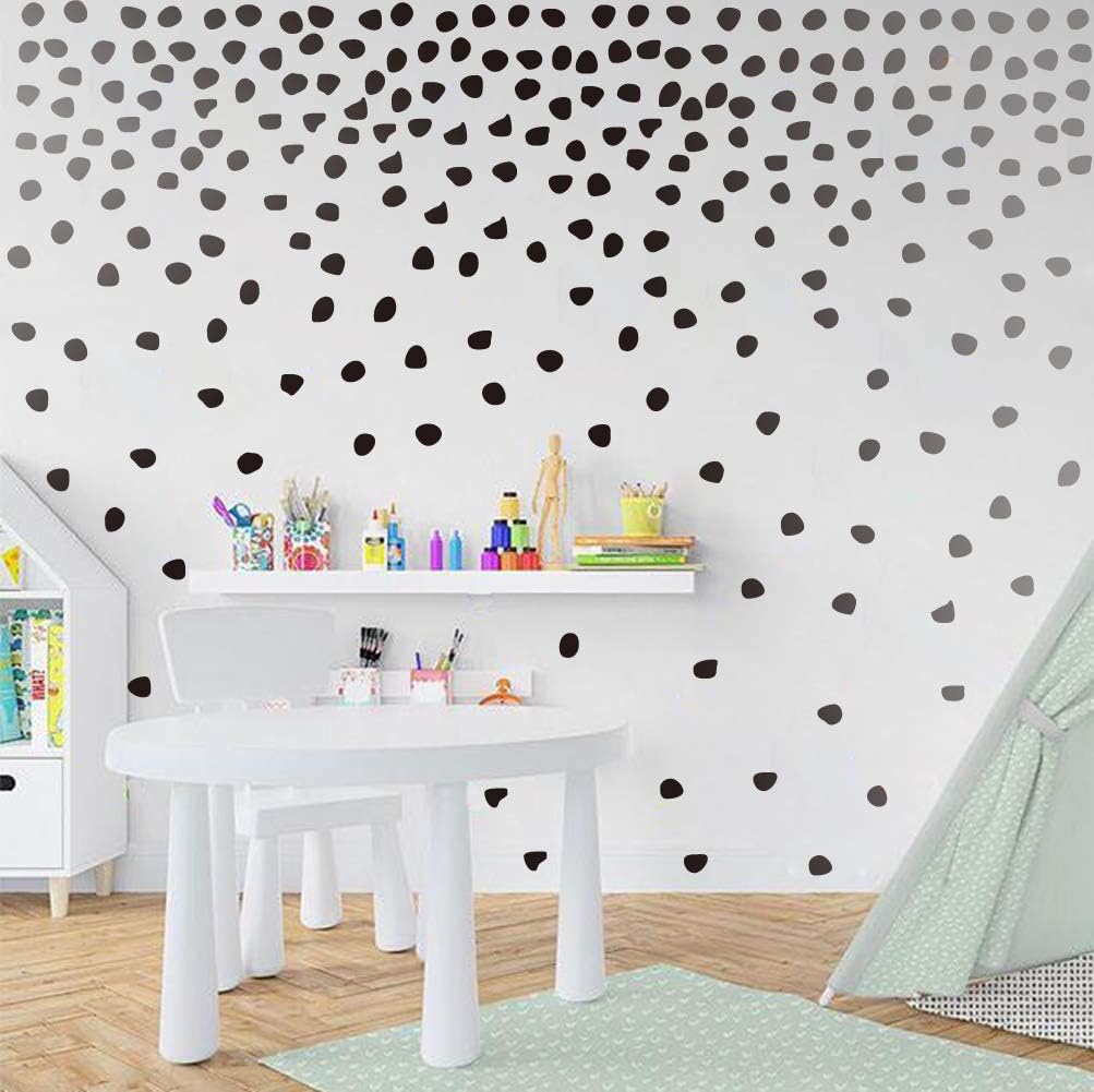 IARTTOP Modern Black Irregular Polka Dots Wall Decal