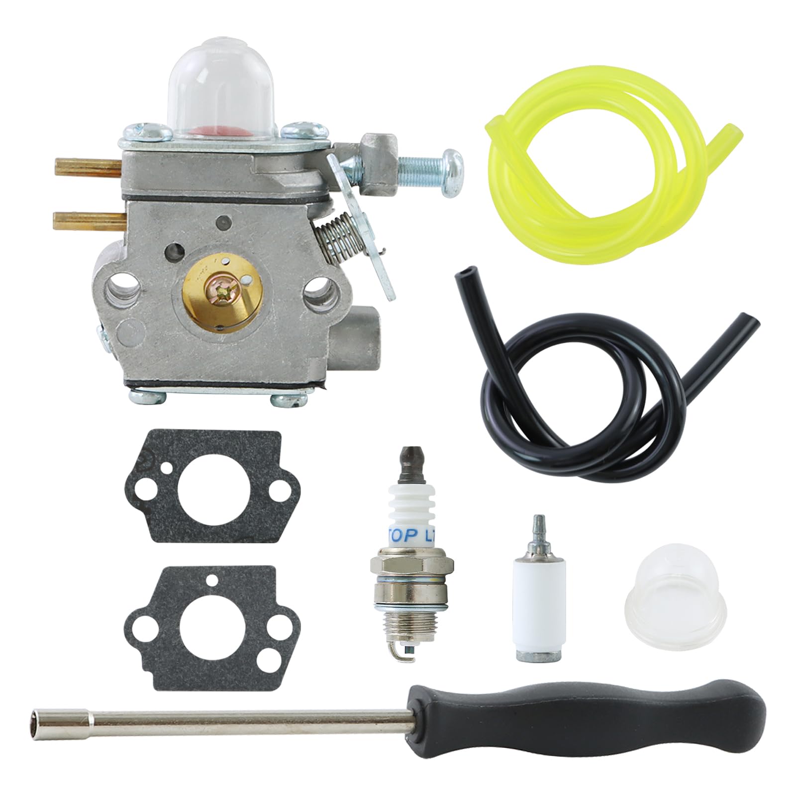 WOTIAN753-06190 Trimmer Carburetor Compatible with Troy-Bilt TB21EC TB22 TB32EC TB80EC TB2040XP Carb Replaces Part# WT-973