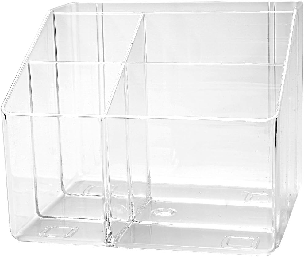 Ivosmart Clear Acrylic TV Remote Control Storage Holder Organizer Caddy