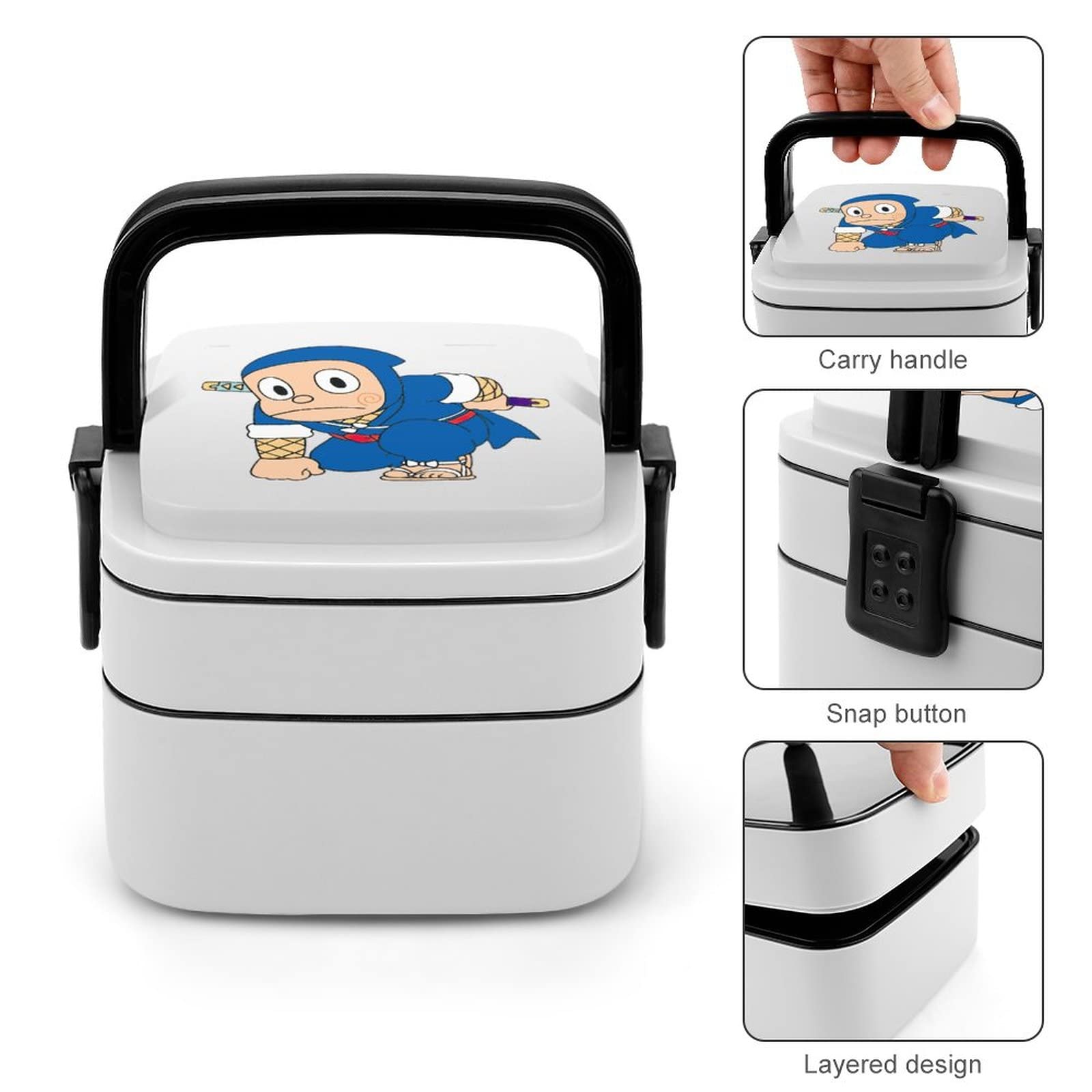 Amazon | 忍者ハットリくん ランチボックス 弁当箱 2段 おべんとう箱
