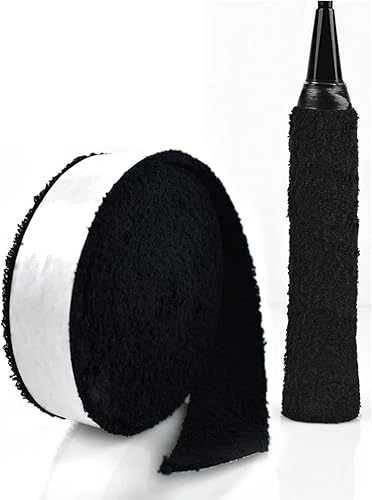 GLL Asas de toalla de algodón súper absorbentes, raqueta de toalla de agarre excesivo, antideslizante, absorbe el sudor, cinta de agarre para tenis,