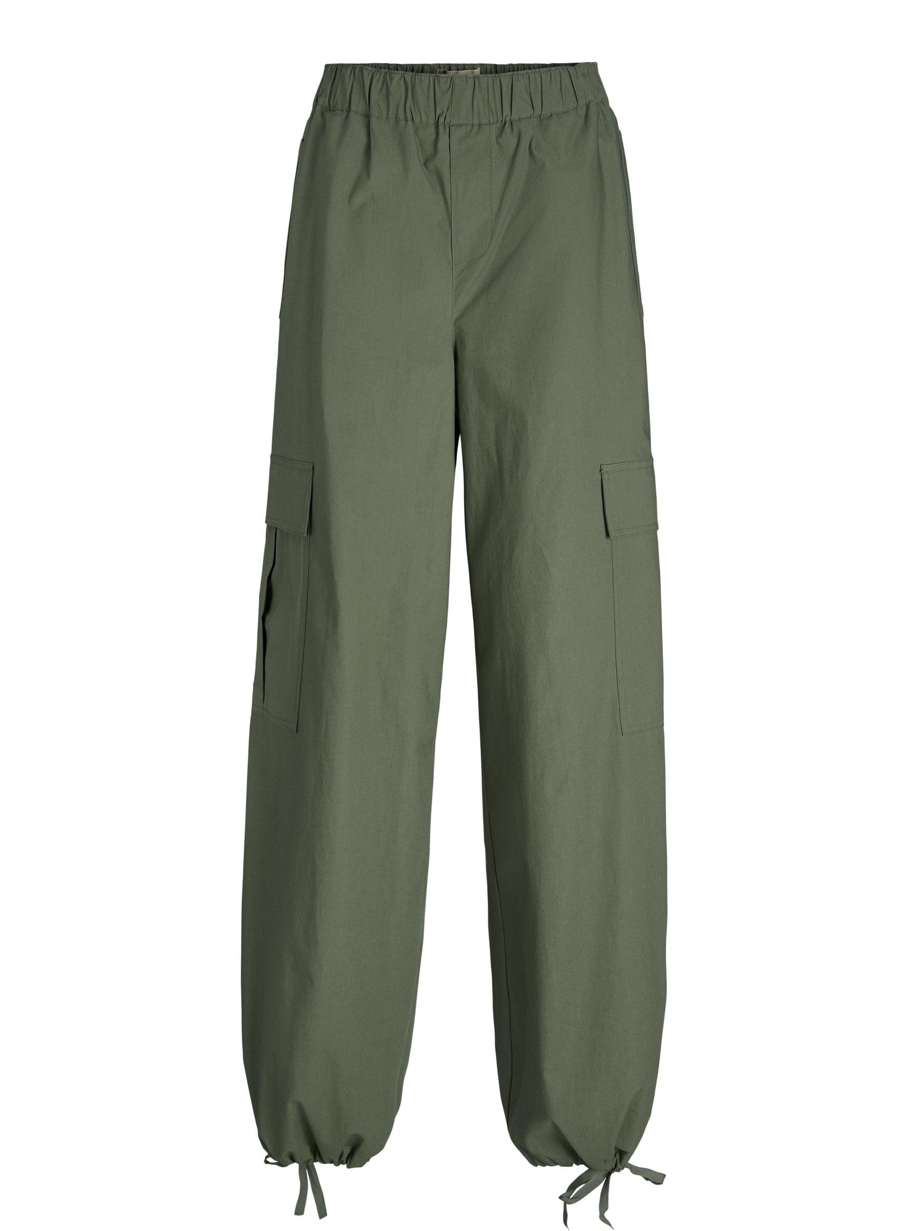 JJXX JXYoko Women's Comfortable Cargo Trousers, Four Leaf Clover, M