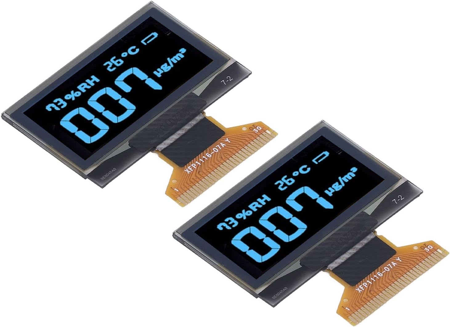 2pcs Liquid Crystal Display Liquid Crystal Display Screen Module, Module Screen 128x64 Resolution Organic Light Emitting Diode (MRA103‑1(blue))