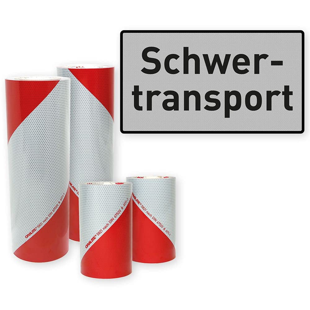 Warnmarkierung für Begleitfahrzeuge - BF3, BF3 Plus, BF4 Heck-Aufbauten