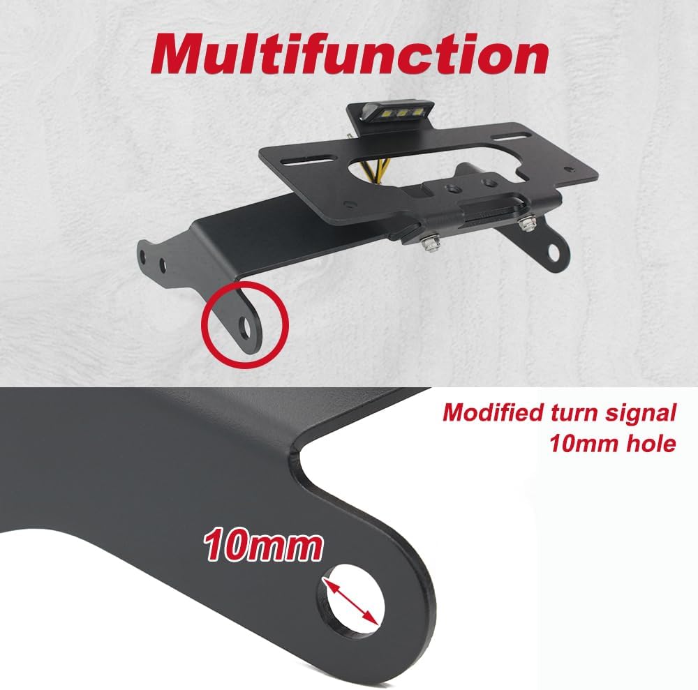 Xitomer Motorcycle Fender Eliminator Compatible with Rebel 1100 2026 2025 2024 2023 2022 License Plate Holder with License Plate Light