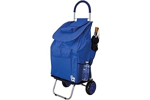 Bigger Trolley Dolly, Foldable & Portable Shopping Grocery Cart