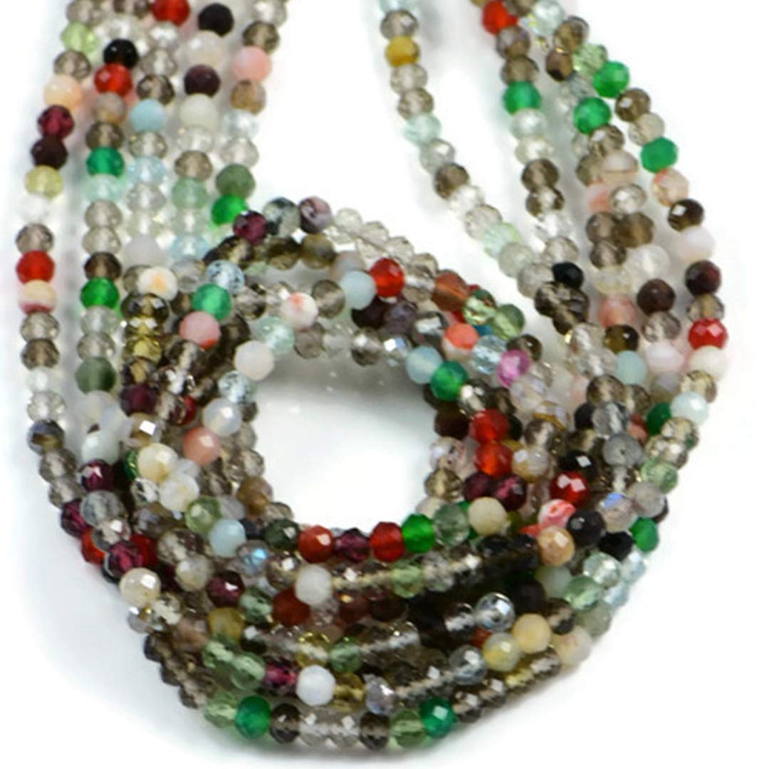 Natural Garnet Faceted Gemstone Round Beads Stretchy Bracelet Healing 7