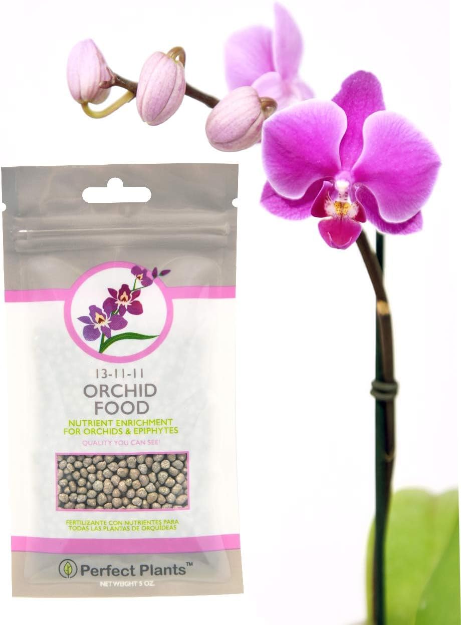 Orchid Food by Perfect Plants - Resealable 5oz. Bag - Bloom Booster for All Orchid Types - Nutrients for a Healthy Phalaenopsis