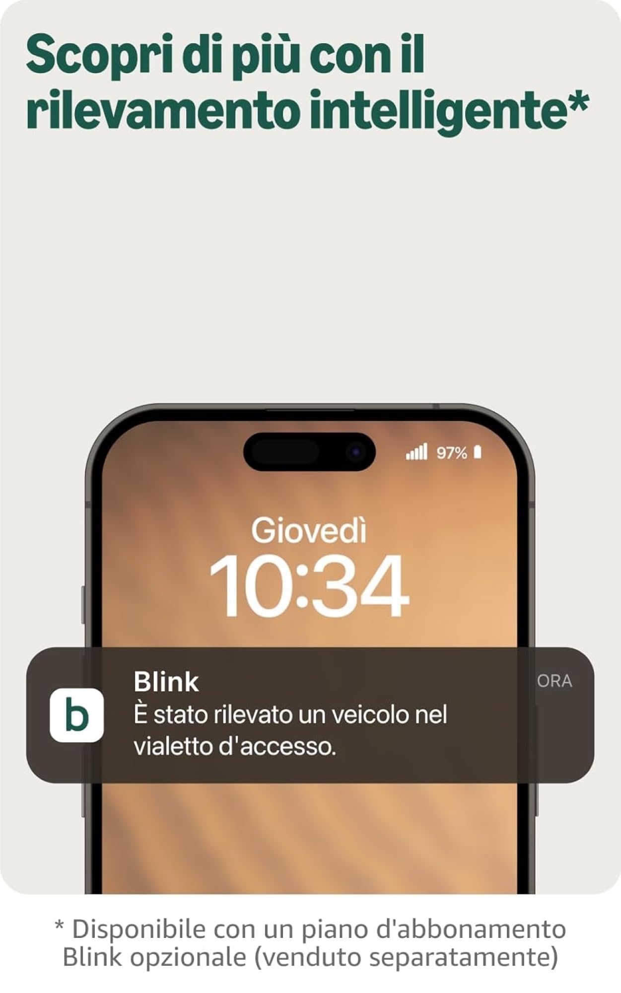 Videocamera esterna 2K+ Blink (ultimo modello) + Videocitofono supplementare Blink — videocamera di sicurezza smart senza fili, risoluzione video 2K, audio ottimizzato. Sistema da 2 videocamere, bianco