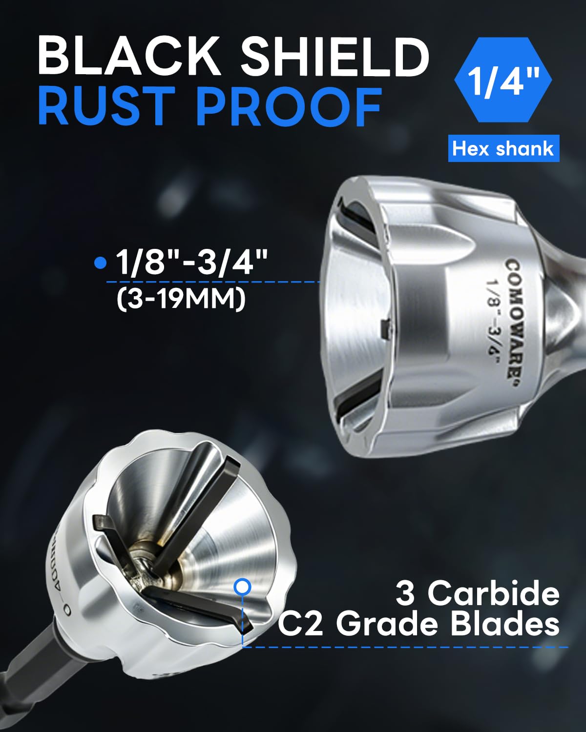 Deburring Tool - Remove Metal Burrs Fast -3 Deburring Tool - Remove Metal Burrs Fast -3