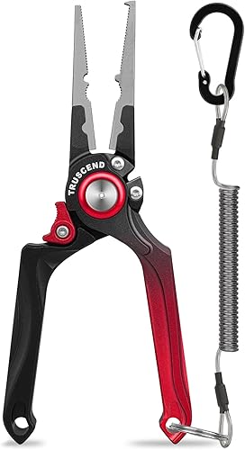 Miniatura 13 de TRUSCEND Alicates de pesca prácticos con cerradura con mango ergonómico innovador, herramienta de pesca recubierta de teflón resistente a la A-verde